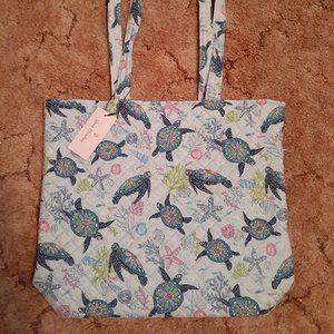 NWT VERA BRADLEY TOTE ~ TURTLE DREAM